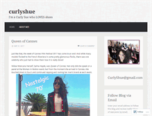 Tablet Screenshot of curlyshue.com